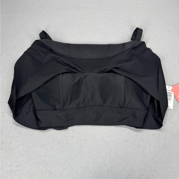 Torrid Flirt Swim Collection Black Flounce Bikini Bathing Suit Top 14/16 - Picture 5 of 9